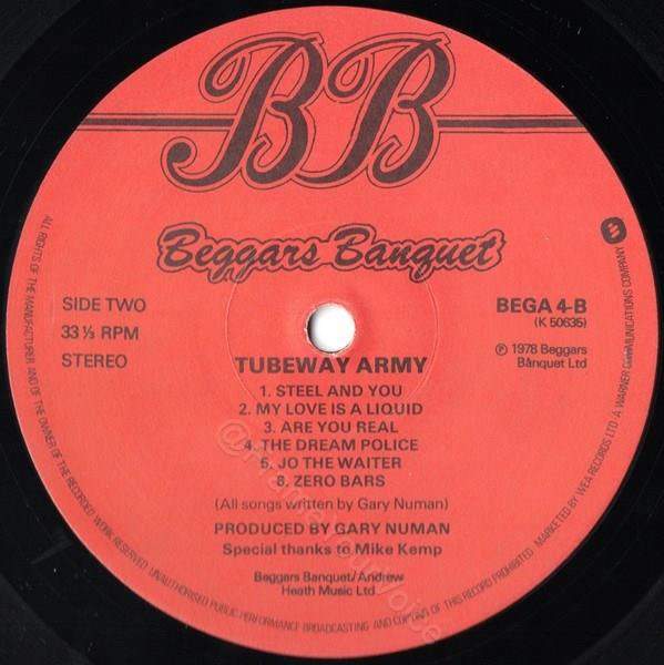 BEGA 4 'B' Side Label.
